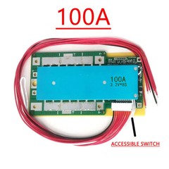 8S 24V LiFePO4 BMS 200A Common Port Lithium Battery Protection Board w/ Balance