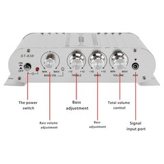 2.1 Bluetooth Stereo Hifi Car Amplifier Amp Sound Speaker EDR Audio LED Home💫