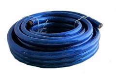 Blue 4 Gauge Power Amplifier Wire 10 feet ft 4 AWG Primary Cable Guage