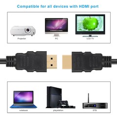 50FT 30FT 25F 15FT High Speed HDMI 1.4 Cable w/Ferrite Cores 1080P 3D HDTV Xbox
