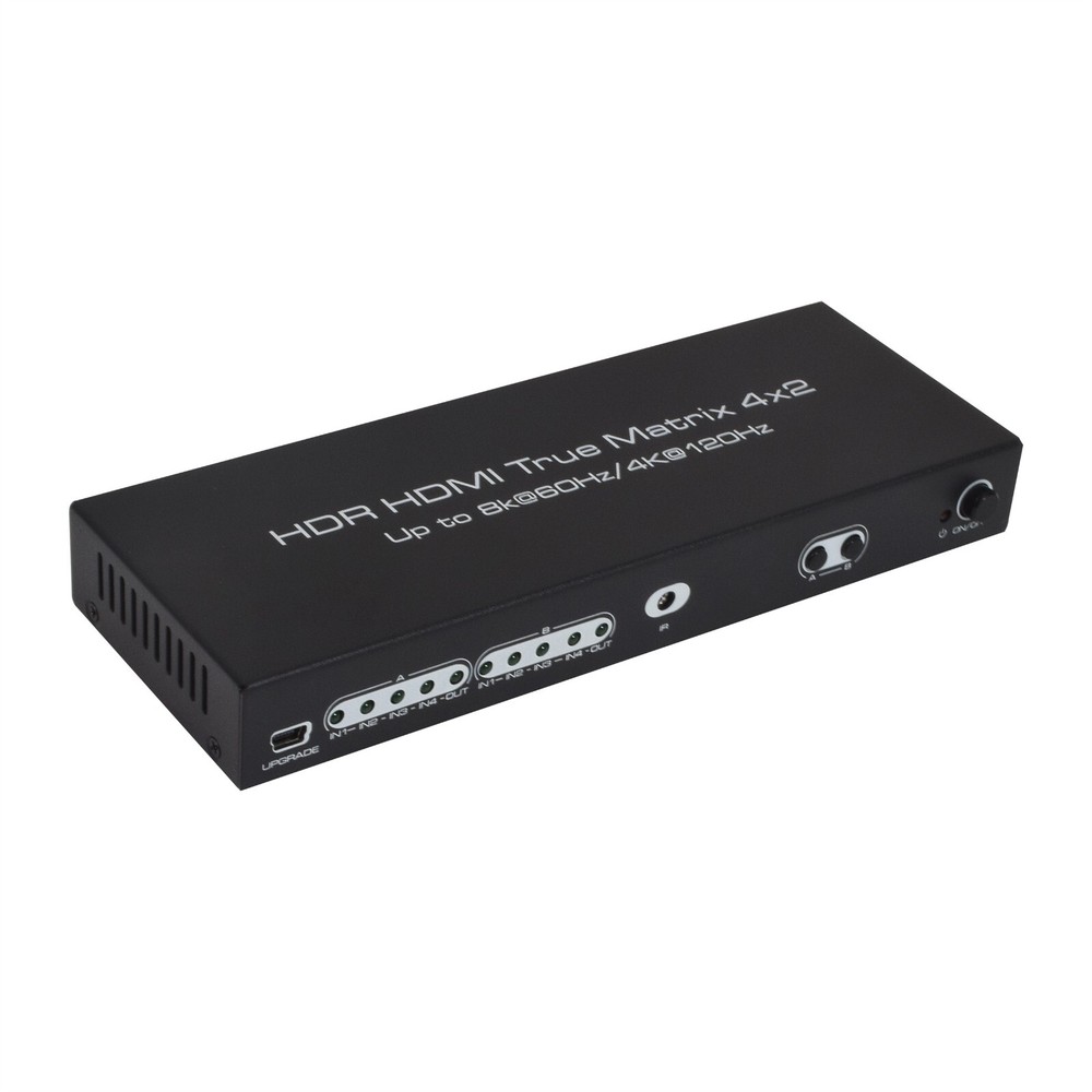 8K HDR HDMI2.1 True Matrix 4×2 4320P@50/60Hz 4K120Hz Audio Extractor MetialHouse