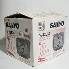 NEW CRT TV 13″ Sanyo DS13630 Remote Manual 1998 Gaming – Open Box New Old Stock