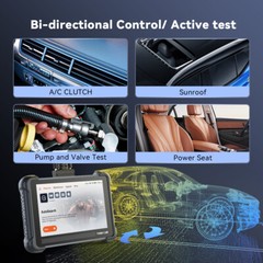 ThinkScan 672 Automotive OBD2 Scanner Car Diagnostic Tool CAN FD 28+Resets FREE