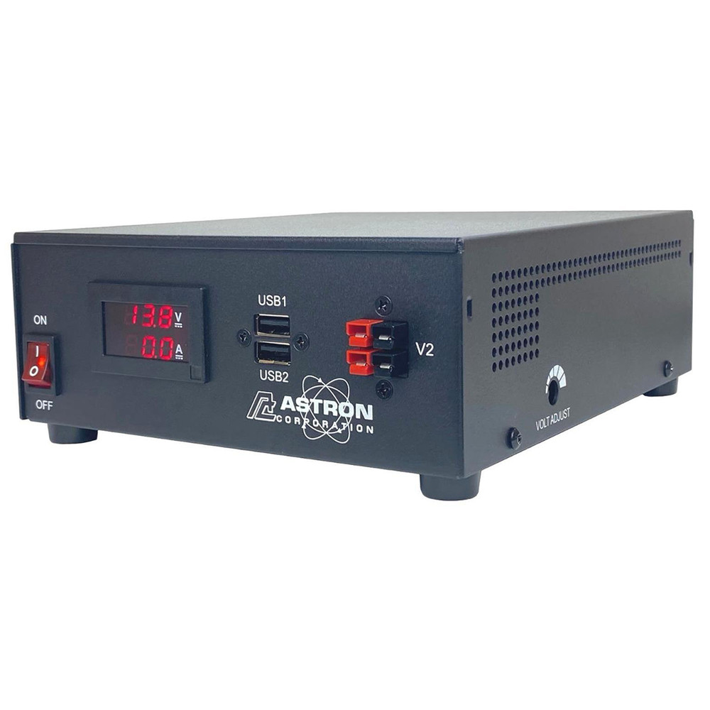 Astron SS-50M-AP , 13.8V DC Power Supply 40A Continuous (50A Peak) – Meters
