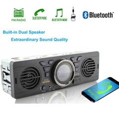SD Car Radio Stereo MP3 Player Speaker In-Dash 12V 1 Din Bluetooth FM AUX USB TF