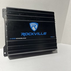 Rockville RVA600.1 Stereo Amplifier 1200W Peak 4 Ohms Mono Block Speaker Sub