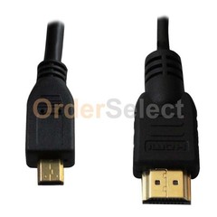 Premium 3FT Micro HDMI to HDMI Cable Male to Male for Cell Phone HTC EVO 4G 3 FT