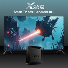 Hot X96Q Android 10.0 Fast Smart TV BOX 2GB 16GB Allwinner H313 Quad Core 4K