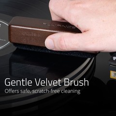 Fluance Vinyl Record Cleaning Kit with Anti-Static, Velvet & Stylus Brushes