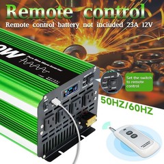 5000W 10000W Pure Sine Wave Power Inverter DC 12V to AC 110V Converter Camping