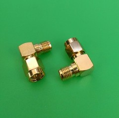 (2 PCS) SMA Male to SMA Female Right Angle RF Connector – USA Seller