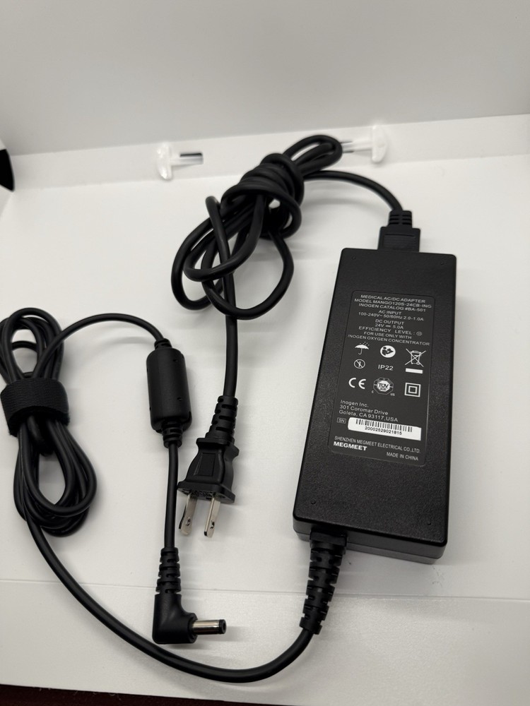 120W AC Adapter Charger for Inogen G5 Portable BA-501 MANGO120S-24CB-ING, 24V 5A