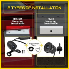 Mount Bracket Car Backup Reverse Camera Rear View Parking Plate License System