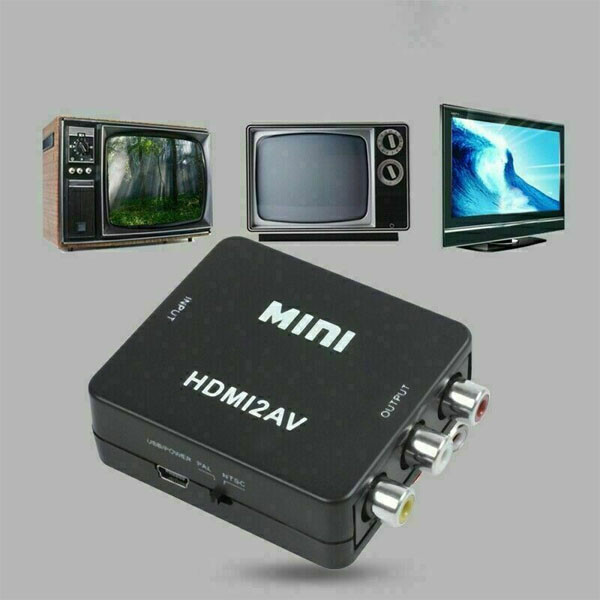 HDMI To RCA AV Adapter Converter Cable CVBS 3RCA 1080P Composite Video Audio