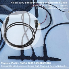 NMEA 2000 N2K 1M Backbone,Drop or Extension Cable for Lowrance Simrad B&G Navico