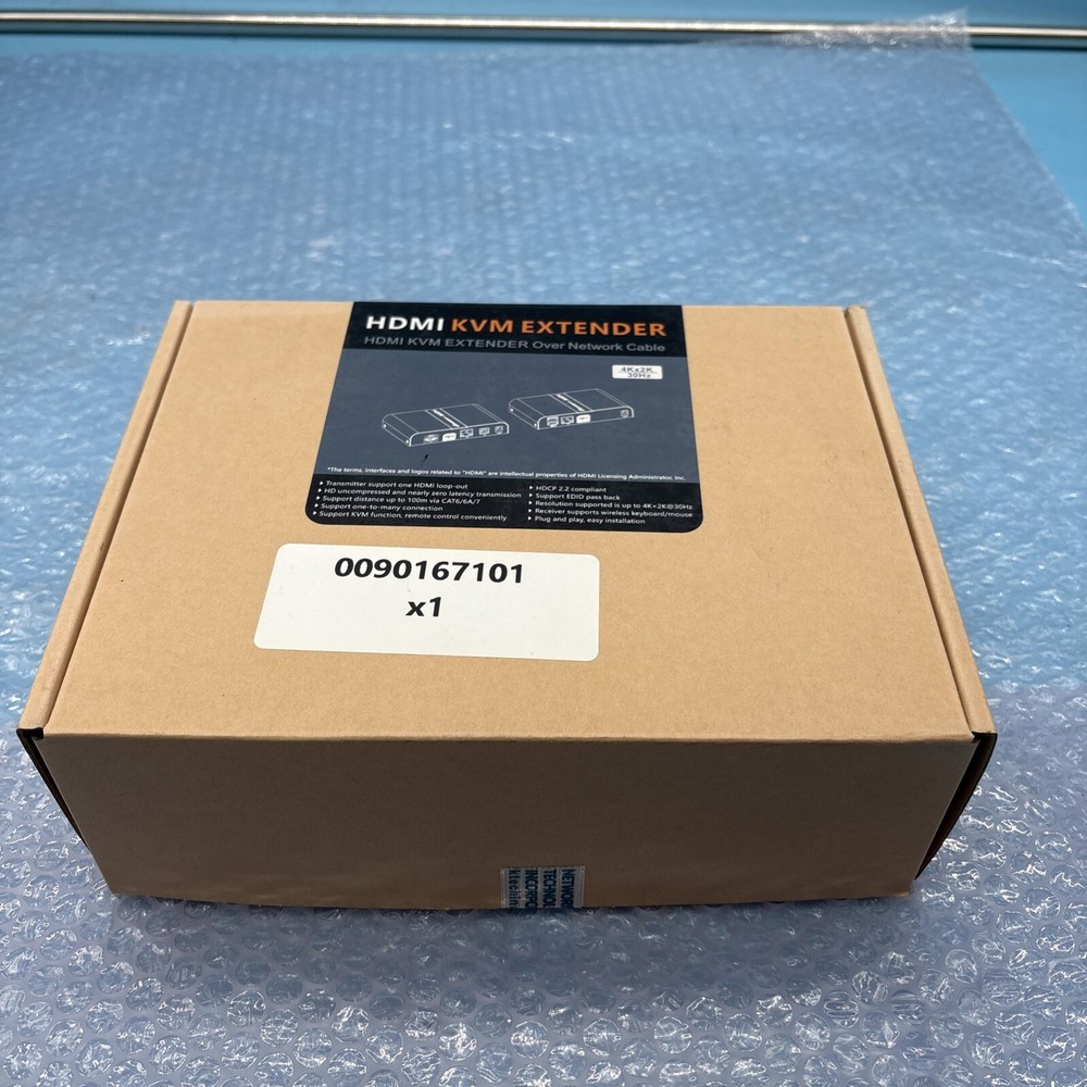 NTI HDMI KVM Extender 4K model: ST-IPUSB4K-LC-CLR 4K x 2K 30Hz – New