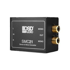 SMC21 Stereo Signal to Mono Converter, for 70V & 8Ohm Systems NO Power Needed