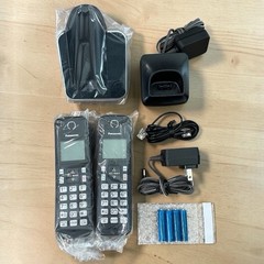 Panasonic KX-TGC352B Black 2-Handset Expandable Cordless Phone System (No Box)