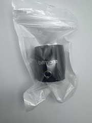Tiny Black bitmore Pairable Wireless Speaker 1&1/2 inches w/Keyring
