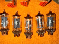 GE 5844 Tube-Sleeve of 5 NOS Matching Tubes-Tube Radio Five Star TESTED Amp 6J6