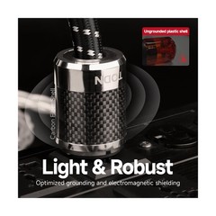 TODN HiFi Audio Power Cable for Audiophile with Silver-Plated OFC, Platinum-P…