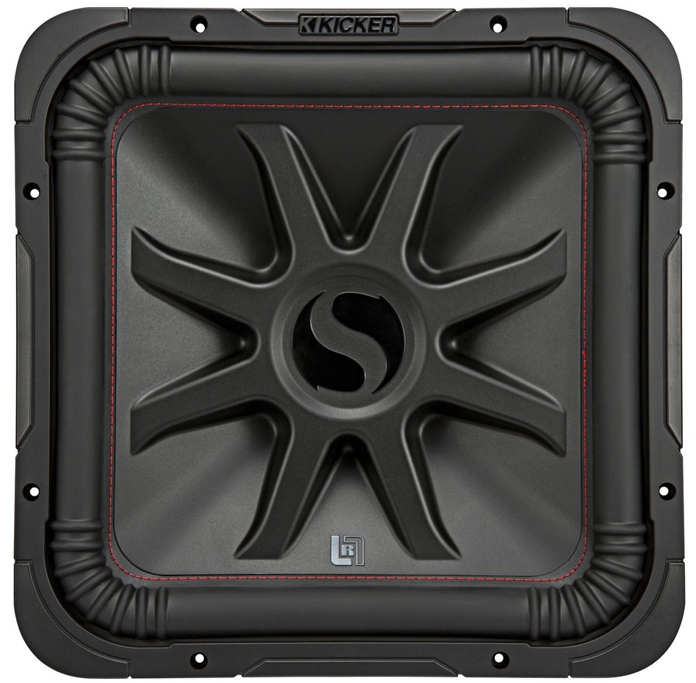 Kicker 45L7R154 Car Audio L7R Square 15″ Sub 1800W Dual 4 Ohm Subwoofer L7R15