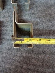 Lot of 6 Used rustic Stanley Hardware Steel Single Box Rail Brackets