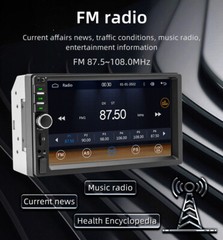Double 2 Din 7″ HD Car Stereo Radio Touch Screen Bluetooth Multimedia Player MP5