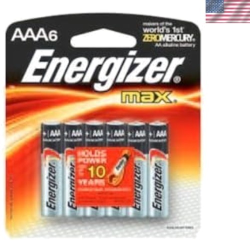Reliable 6 Pack of AAA Alkaline MAX Batteries 1.5 Volt – Perfect Power Source