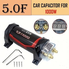 5.0 Farad Capacitor Car Audio 1000-3000W,Display,Protection Power for Amplifier