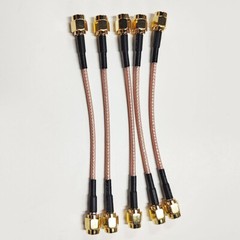 lot wholesale SMA male plug to SMA male connector RF Cable Jumper pigtail RG316