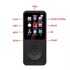 US Support 128GB Bluetooth MP4/MP3 Lossless Sport Music Player FM Radio Recorder
