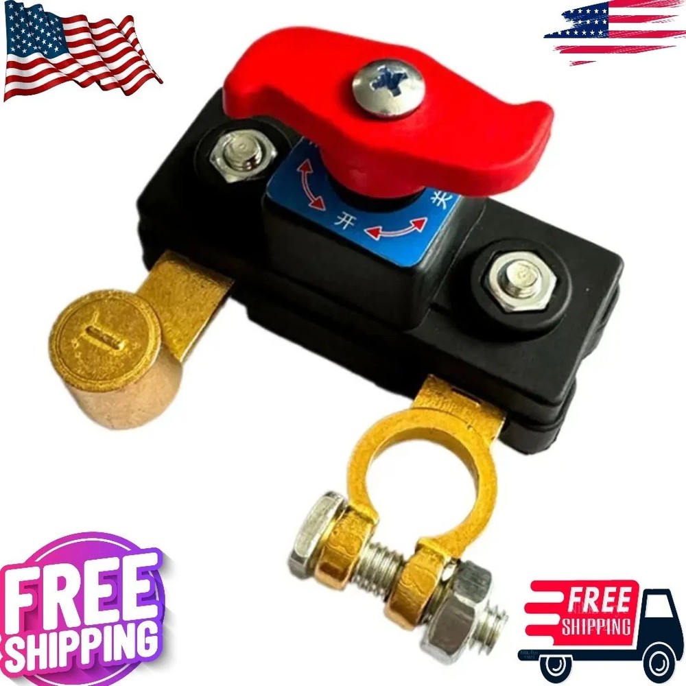 1Pcs Universal Battery Disconnect Switch 12V / 24V Cut Off Isolator for Cars RV