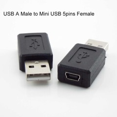 Mini usb to USB 2.0 Male Female Jack Converter Connector Adapter Extension Plug