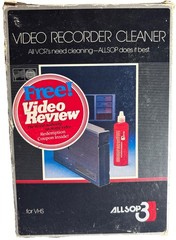 ALLSOP 3 SUPERIOR WET / DRY CLEANING SYSTEM For VHS—See Below—SHIPS IN 24 HOURS—