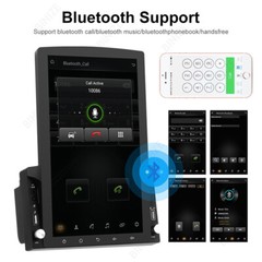 10″ 2 Din Android 13 GPS WiFi Vertical FM Touch Screen Player Car Stereo Radio