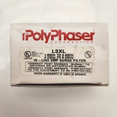 PolyPhaser LSXL 1.8-3.8/4.2-6.0 GHz In-Line EMP Surge Filter | NEW