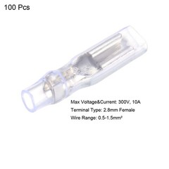 uxcell 100pcs 2.8mm Quick Splice Wire Terminals Female Spade Crimp Connector …
