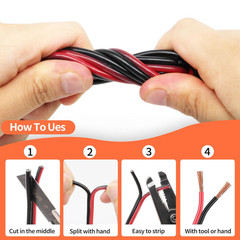 10 Gauge Wire, 10AWG Automotive Electrical Cord 30FT 2 Conductor Red Black 12V/2