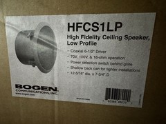 Bogen Communications HFCS1LP High Fidelity 6.5″ Low Profile Ceiling Speaker