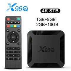 Hot X96Q Android 10.0 Fast Smart TV BOX 2GB 16GB Allwinner H313 Quad Core 4K