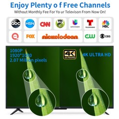 HD 4K Digital TV Antenna 6000 Miles HDTV 1080P Outdoor 360° Signal Amplified