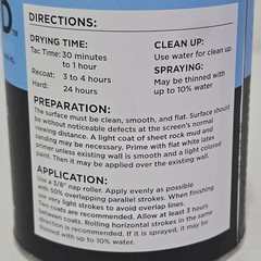 Ultra HD 4K White Paint Theater Projector Screen Paint 1 Quart (946 ML)
