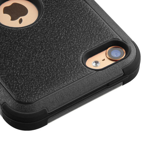 For iPod Touch 7th Generation – BLACK Hybrid Armor High Impact Rugged Case Cover