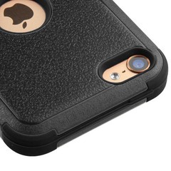 For iPod Touch 7th Generation – BLACK Hybrid Armor High Impact Rugged Case Cover