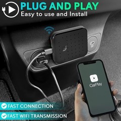 Pyle Wireless Carplay & Android System iA Box – 4GB RAM 64GB ROM (Black)