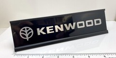 Kenwood Desk Sign – Custom Silver Aluminum Double Sided