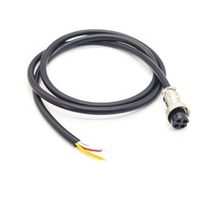 1.64 Ft GX20 4 Pin Single Female Cable Aviation Cordset Metal Adapter
