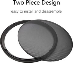 10-Inch Speaker Grill Covers – Durable ABS Black Protector for Car Audio Systems
