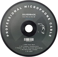 Silverback Screamer Bulk XLR Cable, 300 ft. Spool, Pure Copper, OFC, Flexible, S